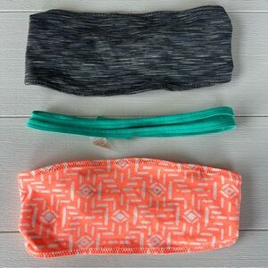 Lucy Headband Set in Black, Green, and Orange